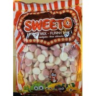 Sweeto Jelly Sweets Fizzy Strawberry Sugar Puff Halal 1kg Bag